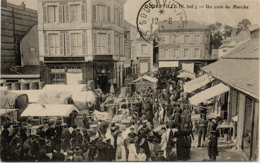 Un coin du marché de Goderville, 12 août 1912