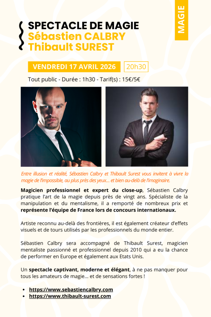 Spectacle de magie - Sébastien Calbry